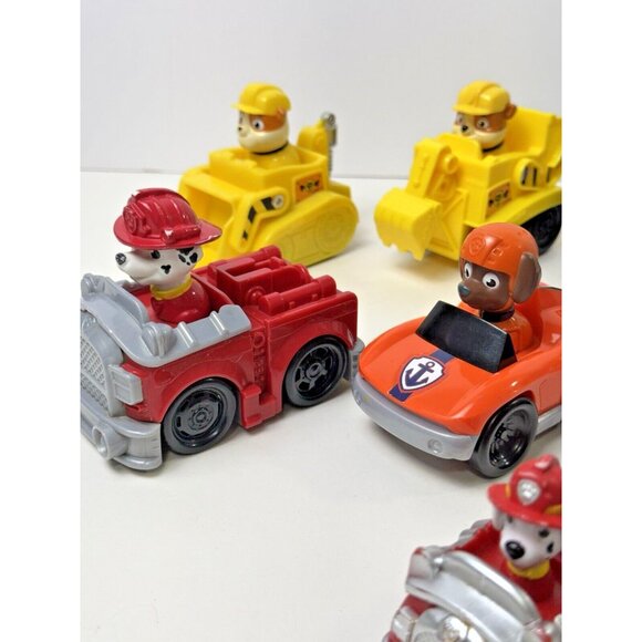 Paw Patrol Rescue Road Racers Vehicles Cars Lot Of 10 - Picture 10 of 13